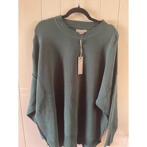 Natural Reflections Taney Ribbed Long-Sleeve Sweater for Ladies
